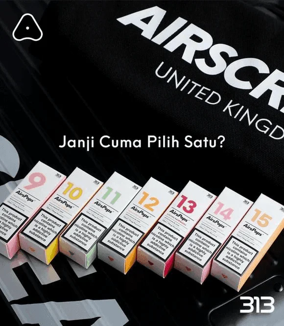 AIRSCREAM AIRSPOPS 313 數字電子煙小煙油官網